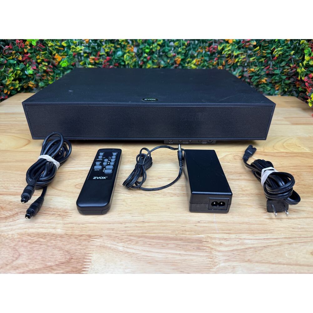 Zvox Z-Base 220 Low Profile Single Cabinet Soundbar Home Theater TESTED + Remote - Picture 2 of 13